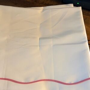 White and Pink shower curtain